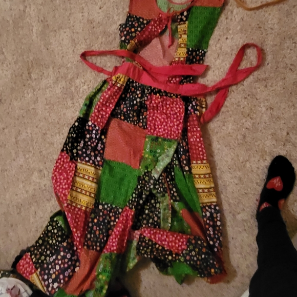 60s Design house vintage full wrap apron smock - Picture 6 of 6